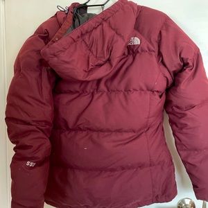 The North Face Down Parka Coat, S burgundy